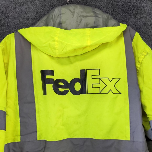 River City Garments Mens Full Zip Jacket Reflective Bright Green Size S Class 3 - Picture 11 of 16